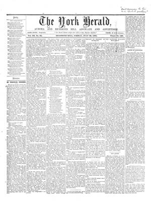 York Herald, 26 Jul 1861