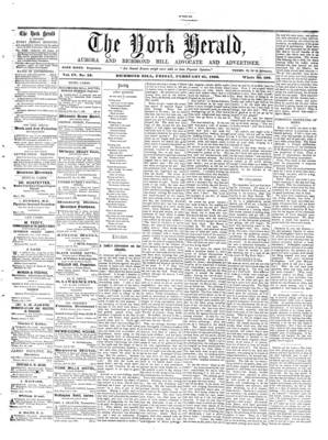 York Herald, 21 Feb 1862