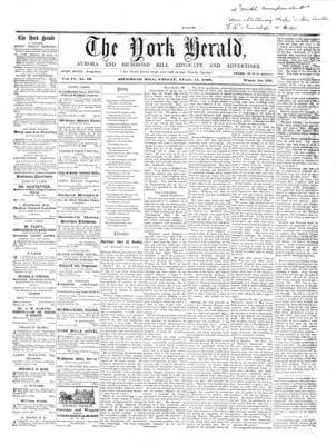 York Herald, 11 Apr 1862