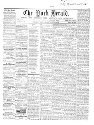 York Herald, 18 Apr 1862