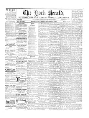 York Herald, 1 Dec 1865