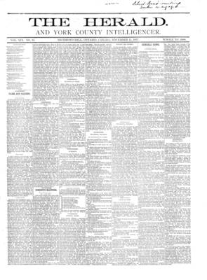 York Herald, 15 Nov 1877