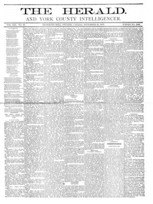 York Herald, 22 Nov 1877