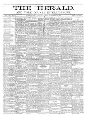 York Herald, 29 Nov 1877