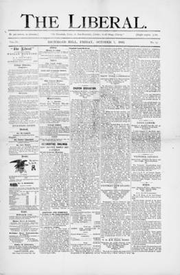 The Liberal, 7 Oct 1881