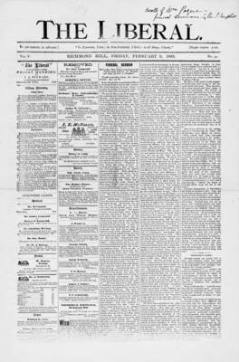 The Liberal, 9 Feb 1883