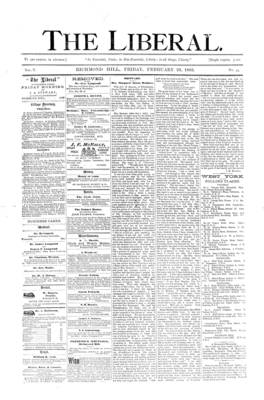 The Liberal, 23 Feb 1883