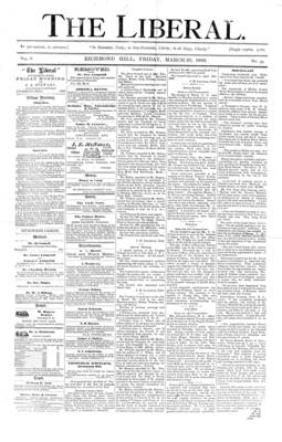 The Liberal, 30 Mar 1883