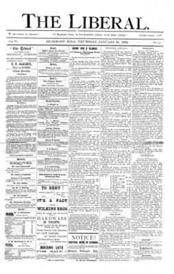 The Liberal, 31 Jan 1884