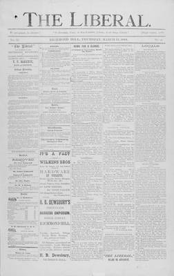 The Liberal, 13 Mar 1884