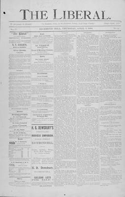 The Liberal, 3 Apr 1884