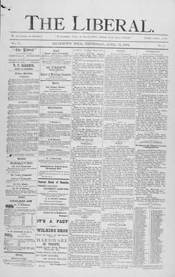 The Liberal, 24 Apr 1884