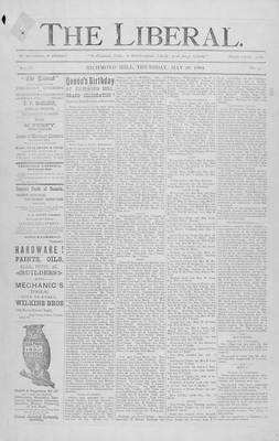 The Liberal, 29 May 1884