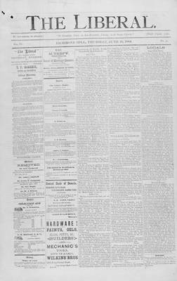 The Liberal, 26 Jun 1884