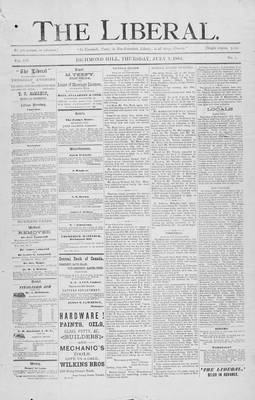 The Liberal, 3 Jul 1884