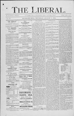 The Liberal, 7 Aug 1884