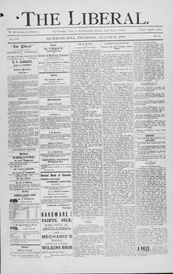 The Liberal, 21 Aug 1884