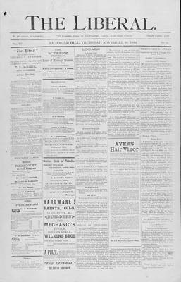 The Liberal, 20 Nov 1884