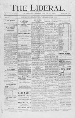 The Liberal, 4 Dec 1884