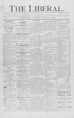 The Liberal, 18 Dec 1884