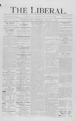 The Liberal, 8 Jan 1885