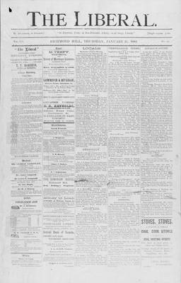 The Liberal, 15 Jan 1885