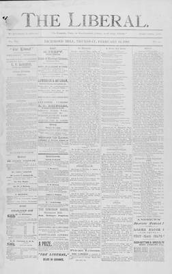 The Liberal, 19 Feb 1885