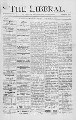 The Liberal, 26 Feb 1885