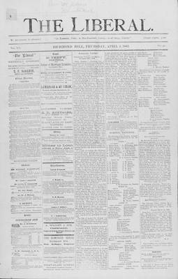 The Liberal, 2 Apr 1885