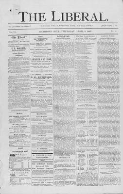 The Liberal, 9 Apr 1885