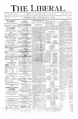 The Liberal, 8 Oct 1885