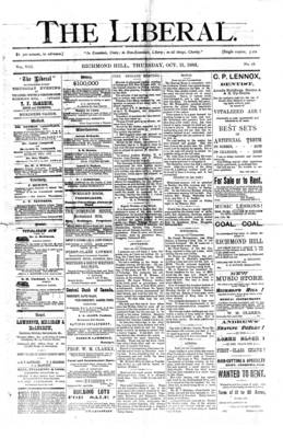 The Liberal, 15 Oct 1885