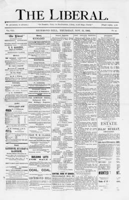 The Liberal, 12 Nov 1885