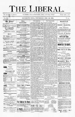 The Liberal, 10 Dec 1885