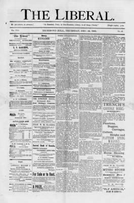 The Liberal, 24 Dec 1885