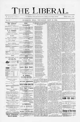 The Liberal, 23 Sep 1886