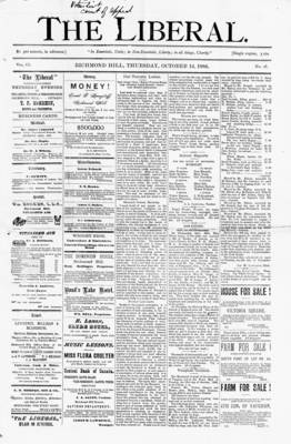 The Liberal, 14 Oct 1886