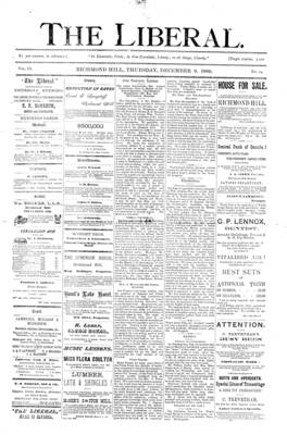 The Liberal, 9 Dec 1886