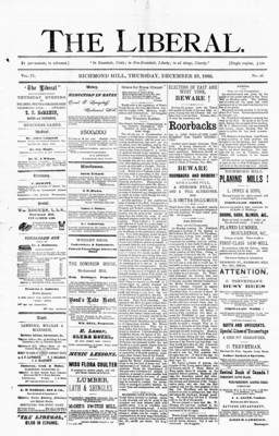 The Liberal, 23 Dec 1886