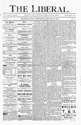 The Liberal, 20 Jan 1887