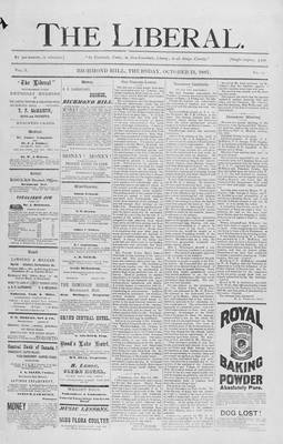 The Liberal, 13 Oct 1887