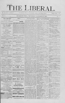 The Liberal, 27 Oct 1887