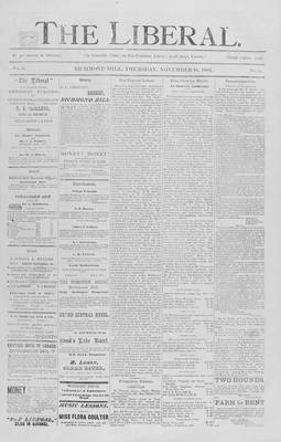 The Liberal, 10 Nov 1887