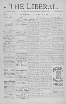 The Liberal, 9 Aug 1888