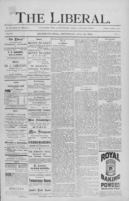 The Liberal, 30 Aug 1888