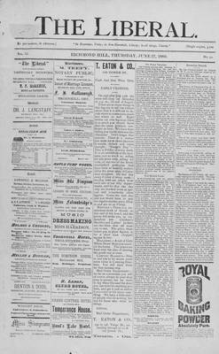 The Liberal, 27 Jun 1889