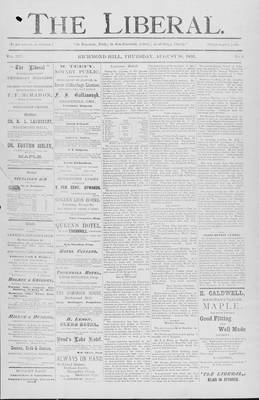 The Liberal, 20 Aug 1891