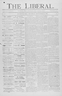 The Liberal, 10 Sep 1891