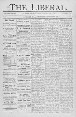 The Liberal, 29 Oct 1891