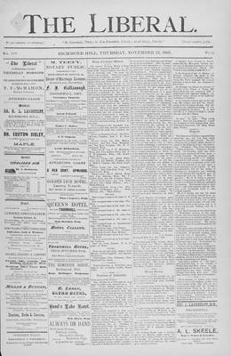 The Liberal, 12 Nov 1891